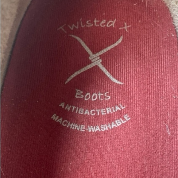 Twisted X Women’s Dusty Tan/White Leather Driving Slip On Moccasins - Picture 7 of 9